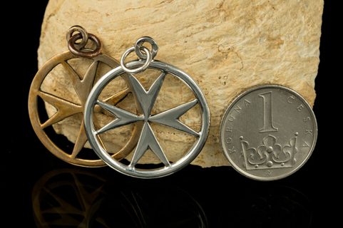 TEMPLAR CROSS, PENDANT, SILVER 925