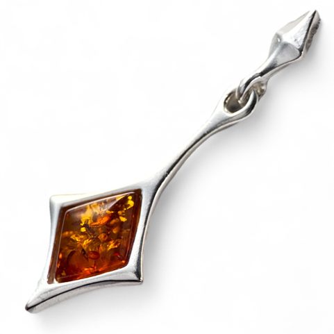 JASNA, AMBER, EARRINGS, YELLOW, STERLING SILVER