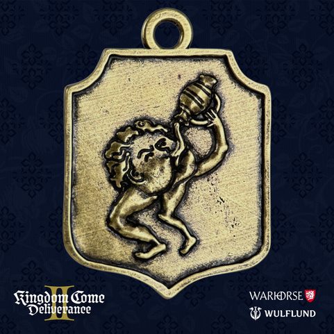 THE THIRSTY HOLE IN THE WALL TAVERN, ZINC ALLOY PENDANT, KINGDOM COME: DELIVERANCE II