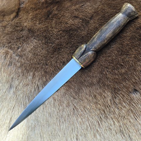 BOLLOCK OR PHALLIC DAGGER, REPLICA FROM XV.CENTURY, HUSSITE WARS, BOHEMIA