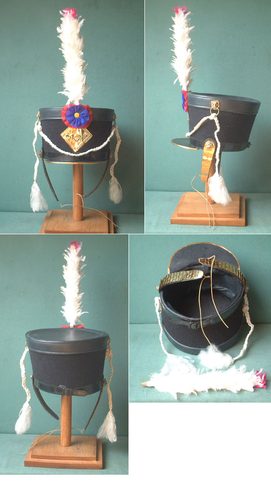 SHAKO, FRENCH MILITARY CAP, AUSTERLITZ