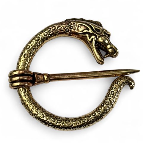 NIDHOGG, DRAGON BROOCH, BRONZE