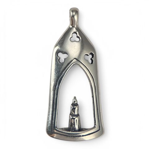 LANTERNE MÉDIÉVALE - LUMIÈRE POUR L'ÂME, PENDENTIF EN ARGENT