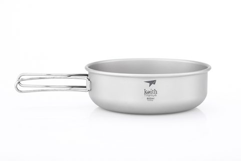 TI5326 TITANIUM BOWL WITH FOLDING HANDLE KEITH