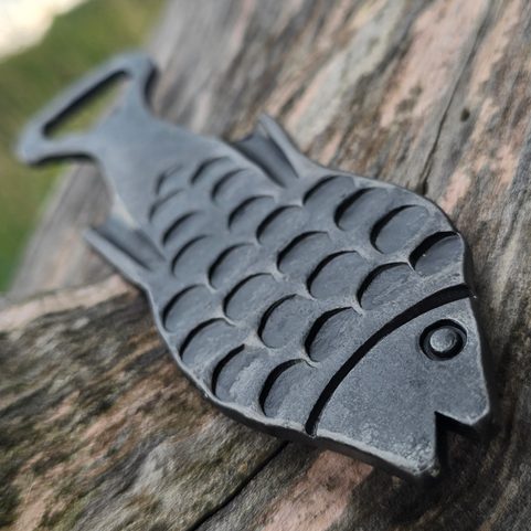 CARP, FORGED BEER OPENER FOR FISHERMEN