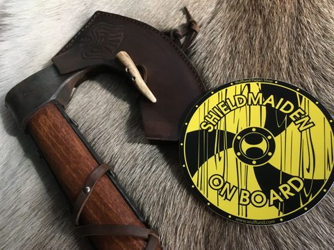 SHIELDMAIDEN, CAR STICKER