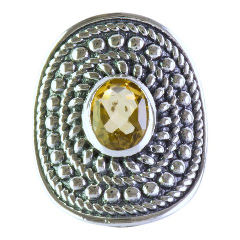 LEMONA, RING, CITRINE SILVER 925/1000