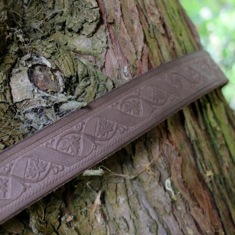 FLEUR BROWN LEATHER BELT