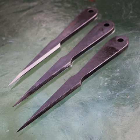 SPEAR THROWING KNIFE - SET OF 3 PIECES - SHARP BLADES