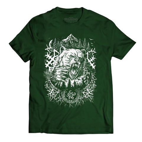 BEAR, T-SHIRT HOMMES, VERT