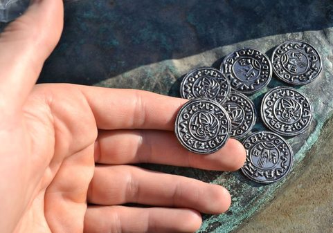 DENARIUS, BOLESLAV I. BOHEMIA, MEDIEVAL COIN REPLICA