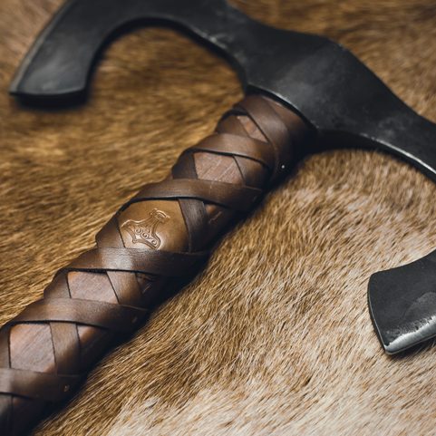 ÁSEGIR, BARBARIAN DOUBLE BLADE AXE