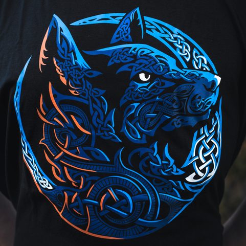 FENRIR, VIKING WOLF, MEN'S T-SHIRT