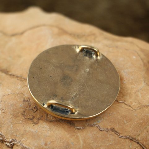 VIKING SHIELD, BRONZE BROOCH