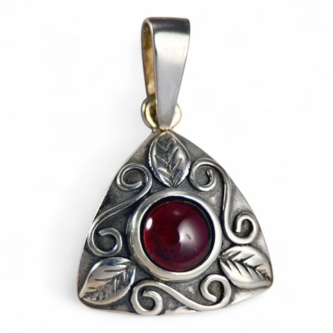BOUDICCA, PENDENTIF EN ARGENT, AG 925 GRENATE