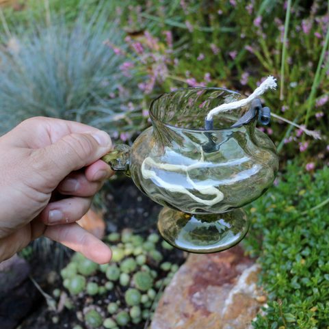 OIL LAMP, 17TH CENTURY MORAVIA