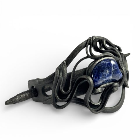 BROCHE POUR CHEVEUX AVEC SODALITE