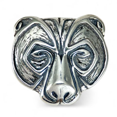 URSUS, BEAR PENDANT, STERLING SILVER
