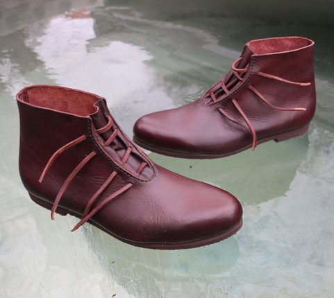 LEIF, BOTTES EN CUIR HAUT MÉDIÉVAL - VIKINGS