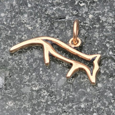 GUMPI, SÁMISCHER WOLF, ANHÄNGER, BRONZE