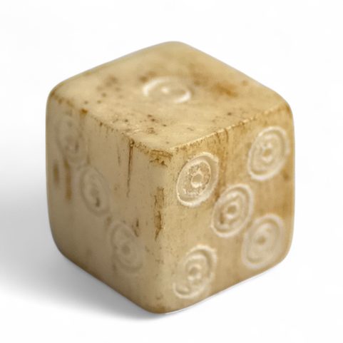 DÉS ROMAINS EN OS - JAUNE