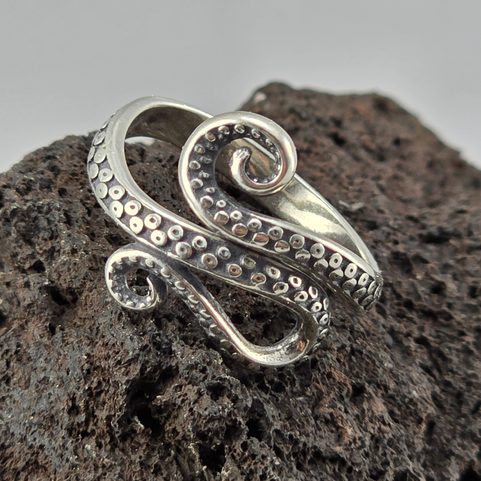 CTHULHU SILBERRING AG 925/1000