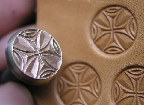 TEMPLAR CROSS, LEATHER STAMP