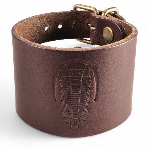 LEDERARMBAND MIT TRILOBIT