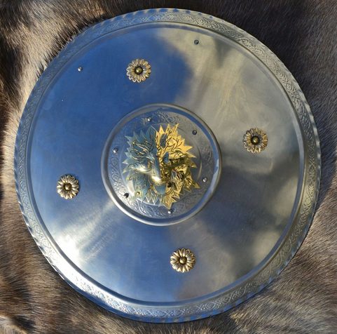 GREENMAN, ANCIENT DECORATIVE SHIELD