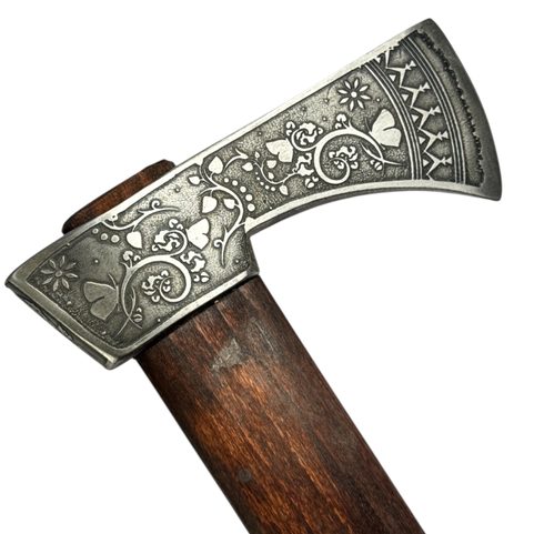 FLORA VALASKA TRADITIONAL FORGED CARPATHIAN AXE - ETCHED