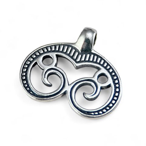 GREAT MORAVIA LUNULA, SILVER PENDANT