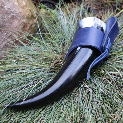 ANCHOR LEATHER HORN HOLDER - GIFT FOR SAILORS