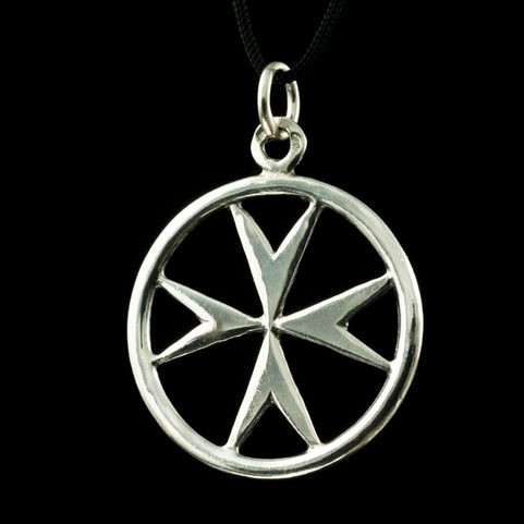 TEMPLAR CROSS, PENDANT, SILVER 925