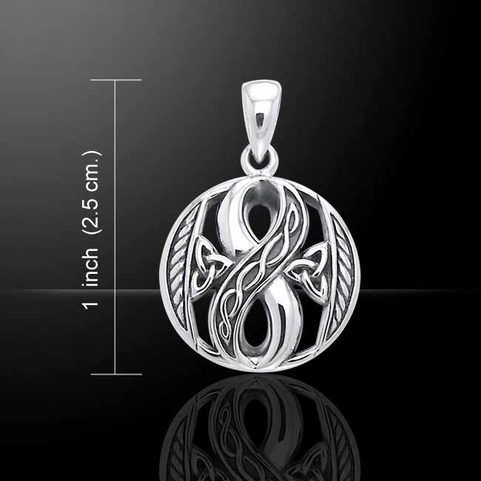 CELTIC NEVER ENDING STORY, SILVER AMULET, AG 925