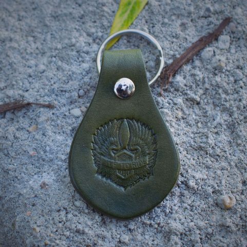 LIVE TO RIDE,  KEYRING, LEATHER