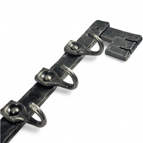 MEDIEVAL KEY, FORGED TOWEL RACK