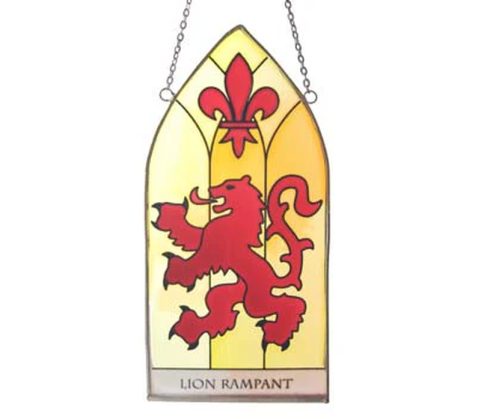 SCOTTISH SIGN LION RAMPANT, GLASS