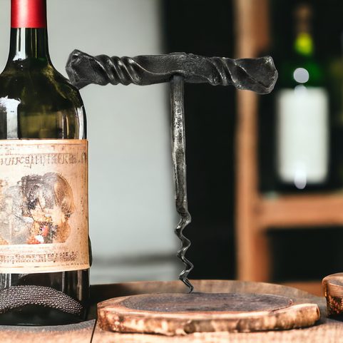 TIRE-BOUCHON À VIN FORGÉ