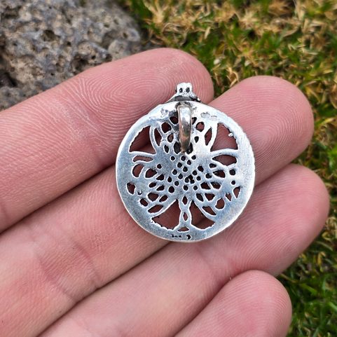 IRISH SHAMROCK, AMULET, SILVER 925
