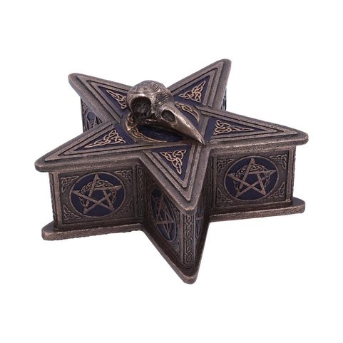 CROW - PENTAGRAM RAVEN BOX 16.5CM