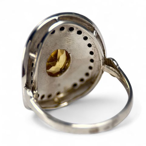 LEMONA, RING, CITRINE SILVER 925/1000