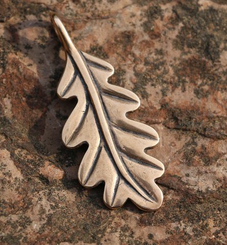 OAK LEAF, BRONZE PENDANT
