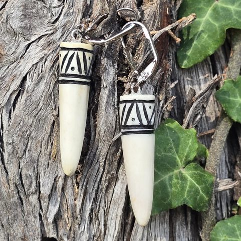 DEER ANTLER EARRINGS, VIKING