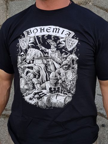 BOHEMIA, ROI PREMYSL OTAKAR II. T-SHIRT, NOIR
