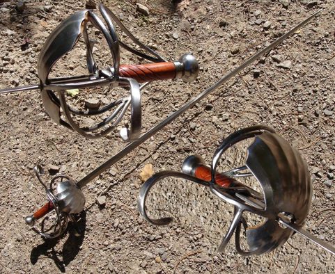 SHELL HILT RAPIER, SHARP POINT