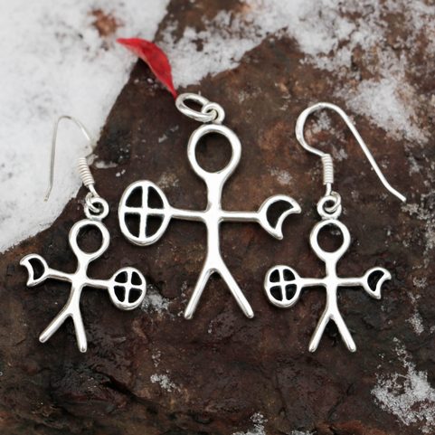 NOAIDI - SAMI SHAMAN, JEWELLERY SET, SILVER 925