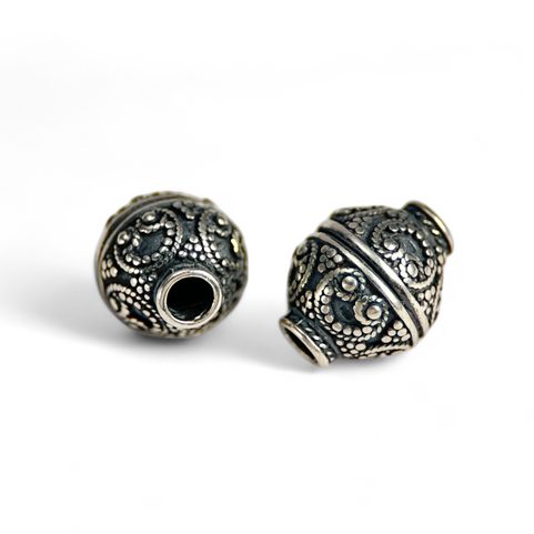 SILVER SLAVIC GOMB, BEAD, SILVER 925
