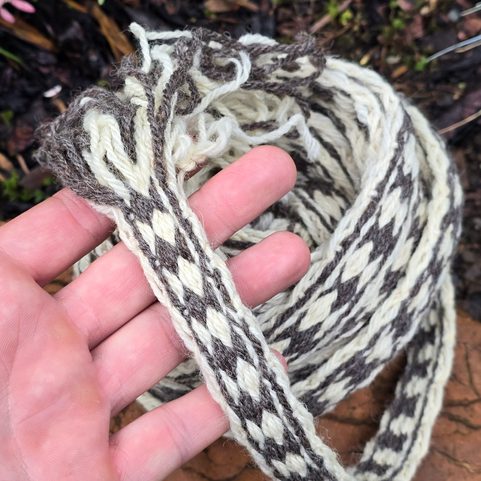 CEINTURE, TISSAGE AUX CARTES - 100 CM