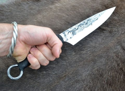 CRUACHAN, CELTIC HAND FORGED KNIFE