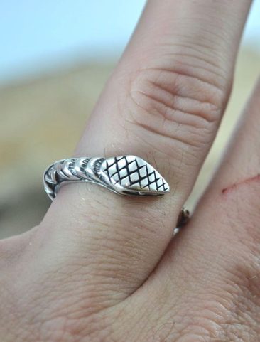 SERPENT, BAGUE EN ARGENT STERLING